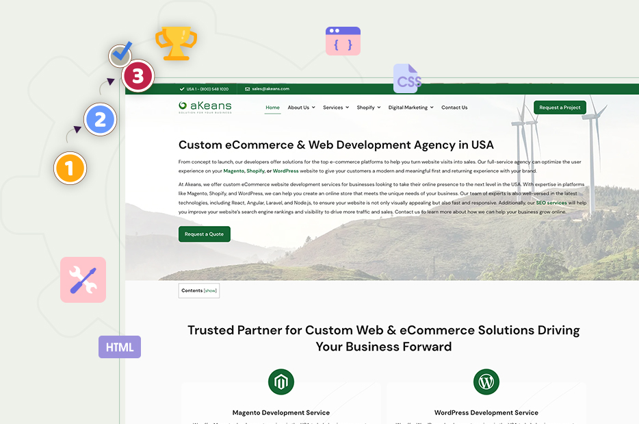 Akeans for eCommerce web development needs in Sacramento. Web Design Agency Phoenix, Web Design in High Point