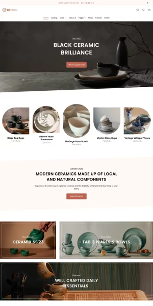 Ceramix, Modern Ceramics & Pottery Decor Shopify Store Theme